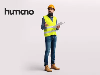 Humano Man Warehouse Worker Engineer -2506-068-1466 3D model