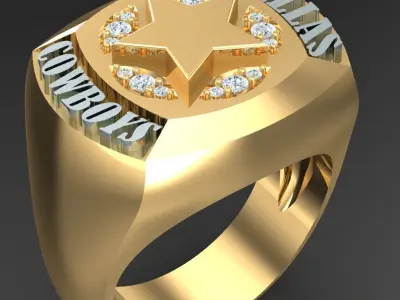 Luxury Men Rings Designs 5MR072 3D print model