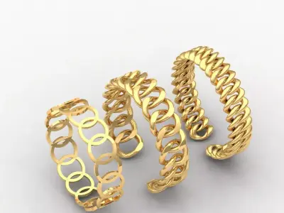 chain rings 3D print model