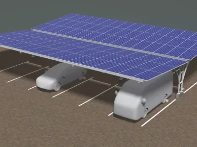 Solar carport 24u03 3D model