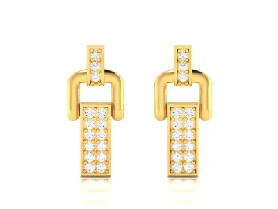 Women Pendant Earrings Set 3dm stl FBX OBJ Render Detail 3D print model