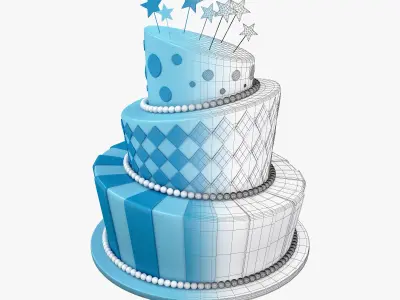 Birthday cake  3D model