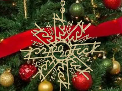 2020 Snowflake 3D print model