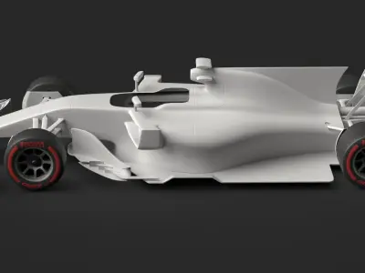 F1 Bolide  Low-poly 3D model