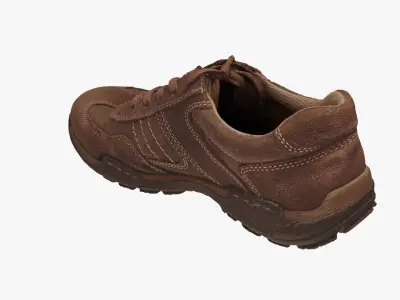 Shoe brown Low-poly 3D model