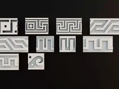 Ornament Pack Vol 3 - Greek  3D model