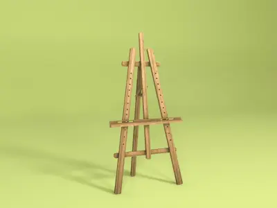 Easel 3D model