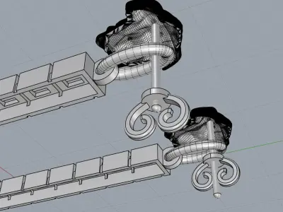 Versache earrings 3D print model