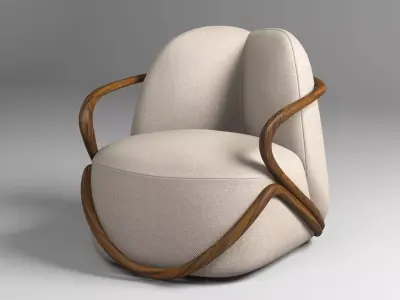 Hug Chair Low-poly 3D model