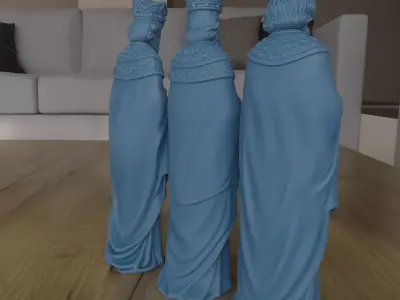 Three Wise Men Magi Nativity Scene STL 3D Print Model 3D print model