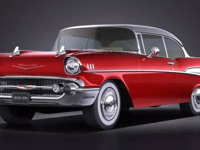 Chevrolet Bel Air Coupe 1957 VRAY 3D model