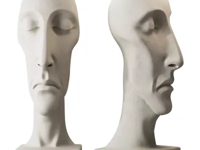 Decorative sculpture v1 - Head sculpture 3D model