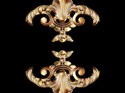 Classic carved 023 3D model