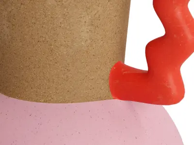  Memphis Bud Vase 3D model