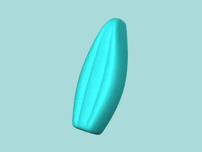 Sunflower Petal 01 - Silicone Mold Maker - Template 3D print model