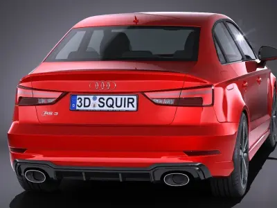 Audi RS3 Sedan 2017 3D model