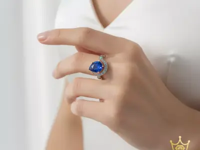 Midnight Aura Ring 3D print model