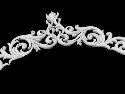 Central decor ornament for furniture 3D model 463