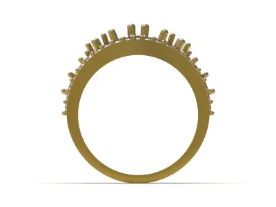 Modern and Royal design stl 3d cad ring model jr00308 3D print model