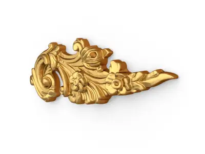 Classic decor ornament carved 23 3D model