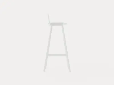 Nerd Barstool Low-poly 3D model