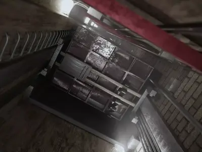 Elevator Shaft Low-poly 3D model