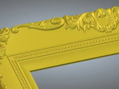 carved frame 3D model  3D model