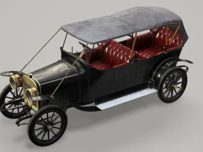 Russo-Baltique K12-20 Low-poly 3D model