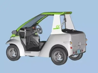 Personal Electric Vehicle 2Way early model 3D model