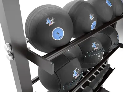 Gym-Tools-Fitness-Body-Building-set-01 gym rack with weights ... 3D model