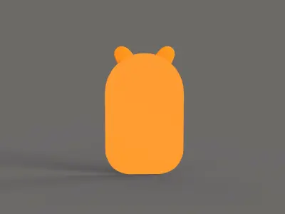 Cartoon Tiger Frame Low-poly 3D model