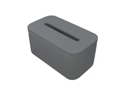 Tissue Box v1 003 Low-poly 3D model