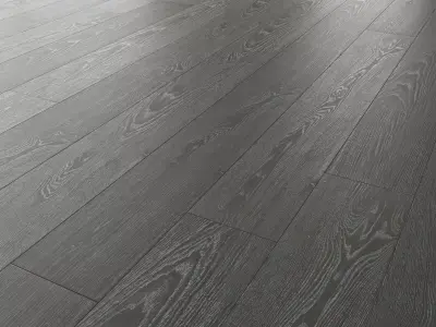 Wood floor Oak Metallic Black Brushed 3D model