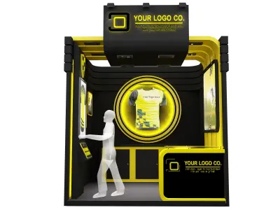 Booth Exhibition Stand a617b 3D model