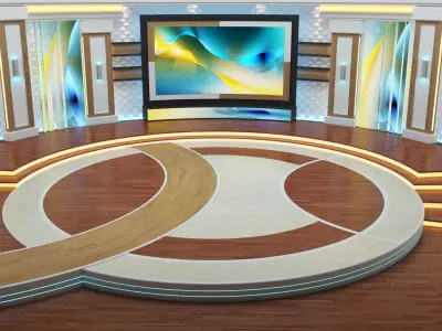 Virtual TV Studio  3D model