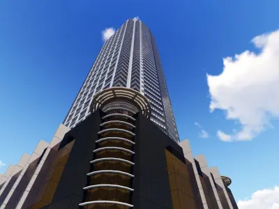 tower 1 Low-poly 3D model