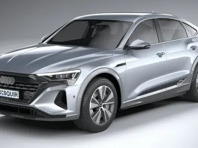 Audi Q8 E-Tron Sportback 2024 3D model
