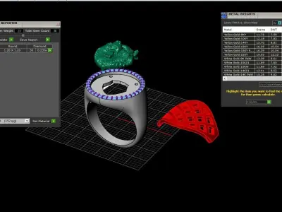 Bear ring hollow inside 3D print model