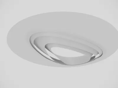 Circle ceiling decoration 3D model