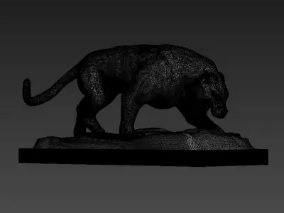 cheetah sculpture 3D model
