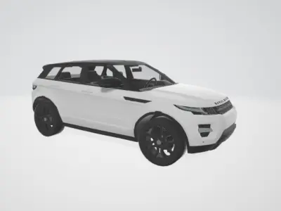 luxury car Low-poly 3D model
