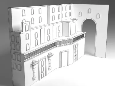 English wall 3D model buy