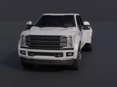 Generic Pickup Truck Low-poly 3D model