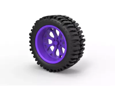 Offroad wheel for lifted trucks 3D print model