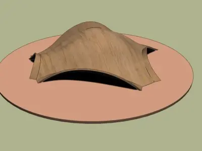 BUGA WOOD PAVILLION Low-poly 3D model