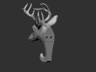 Deer Wall Hook Printable 3D print model