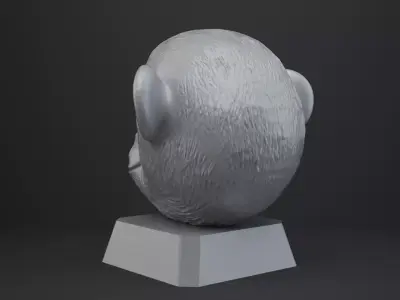 Chimpanzee Bust - Animal Figurine 3D print model