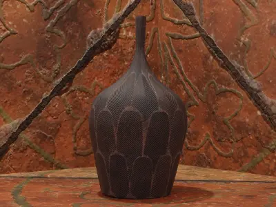 Decorative vases Low-poly 3D model purchase