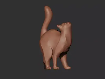 Cat Sculpture 3D print model