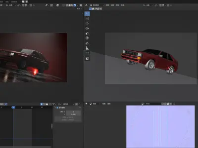 Vintage car C 3D model